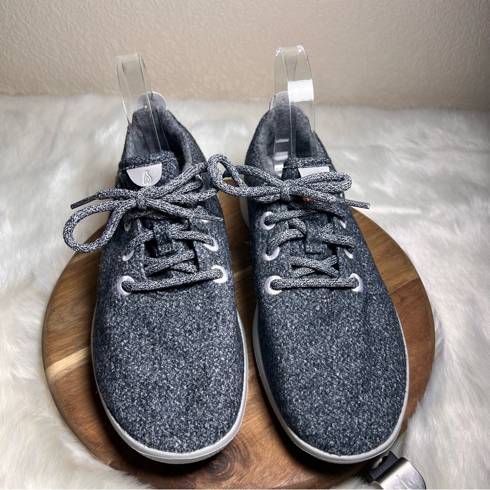 ALLBIRDS Gray Merino Wool Runners Lace-Up Sneakers Women's Size US 9